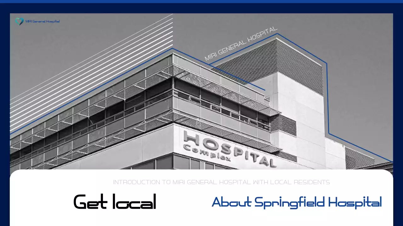 Apresentação de informações do Blue Modern Hospital