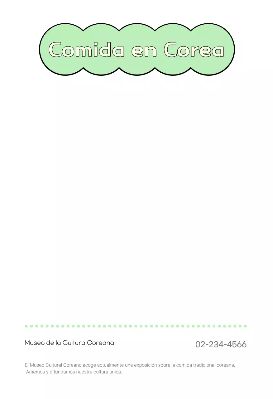 Postal de comida tradicional naranja