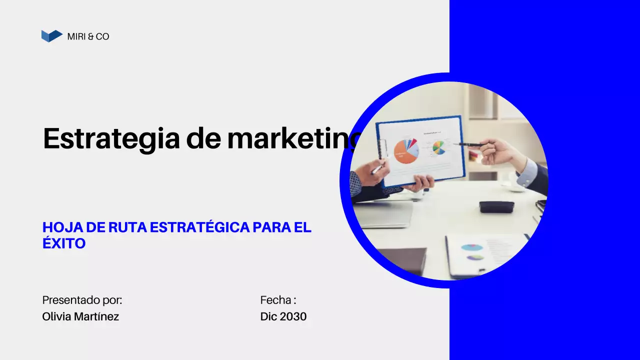 Plan de empresa Blue Modern