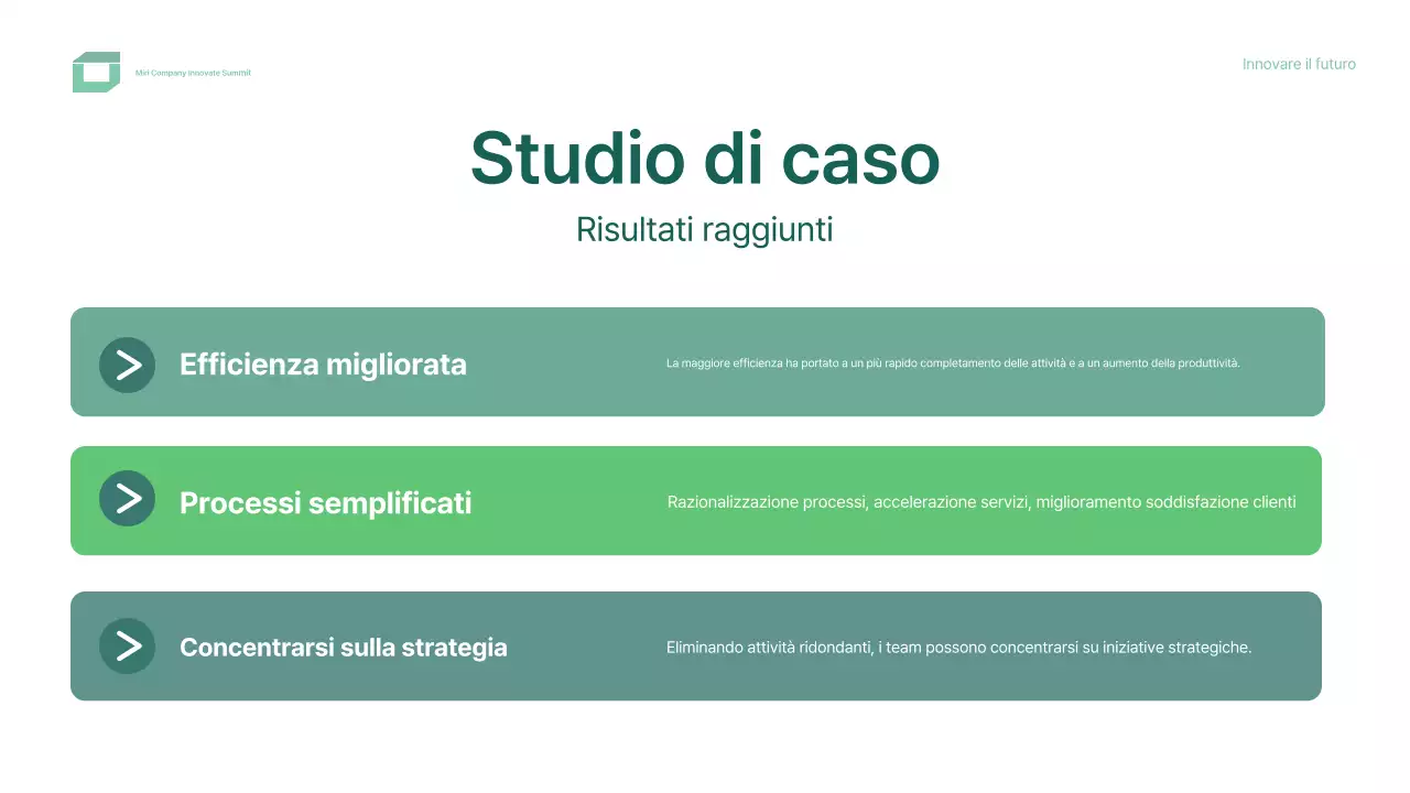 design verde e moderno per conferenze
