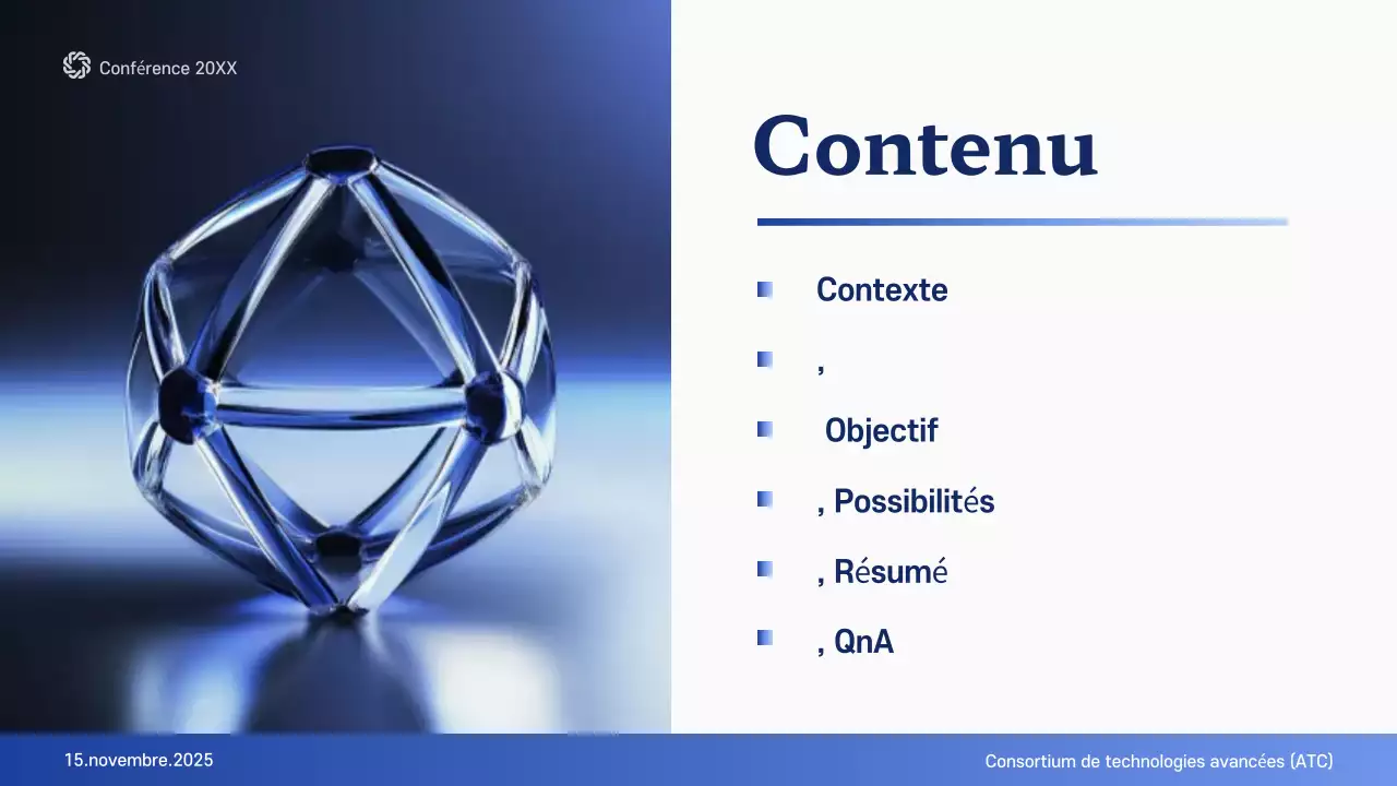 annonce de la conférence blue modern future