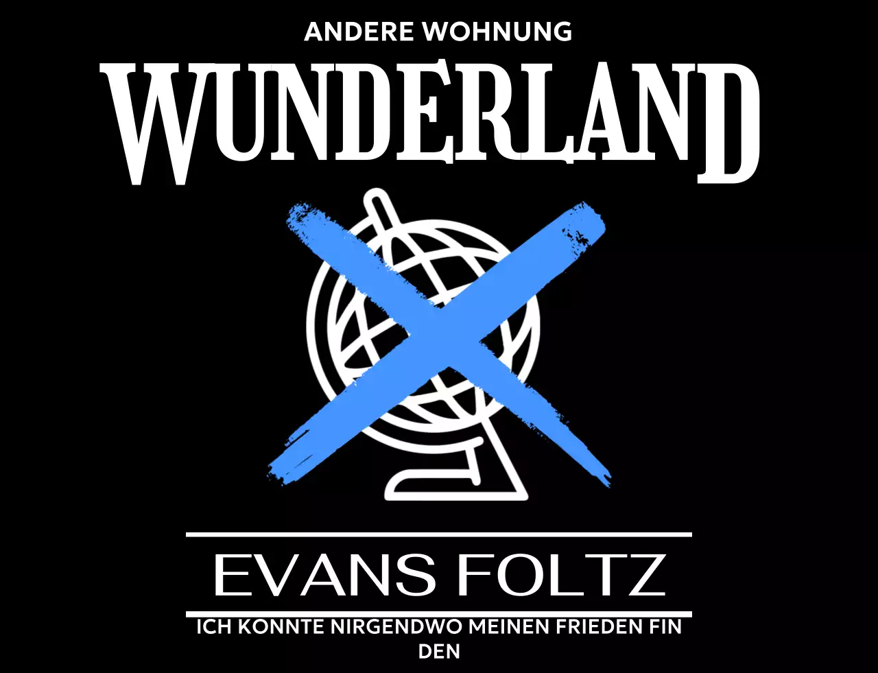 Werbung für ein modernes Konzert mit einer Weltkugel-Ikone