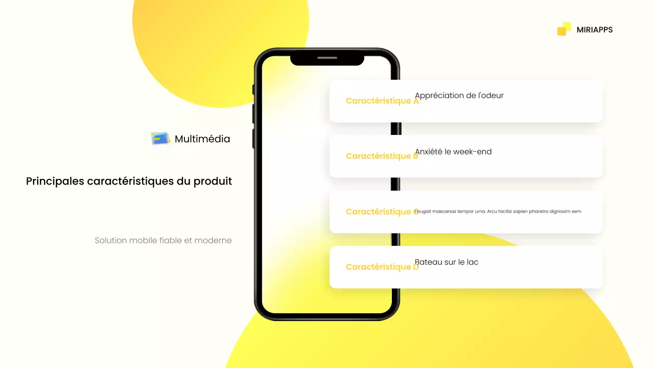 promotion mobile moderne jaune