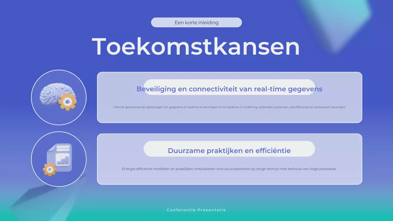 blauw modern zakelijke aankondiging