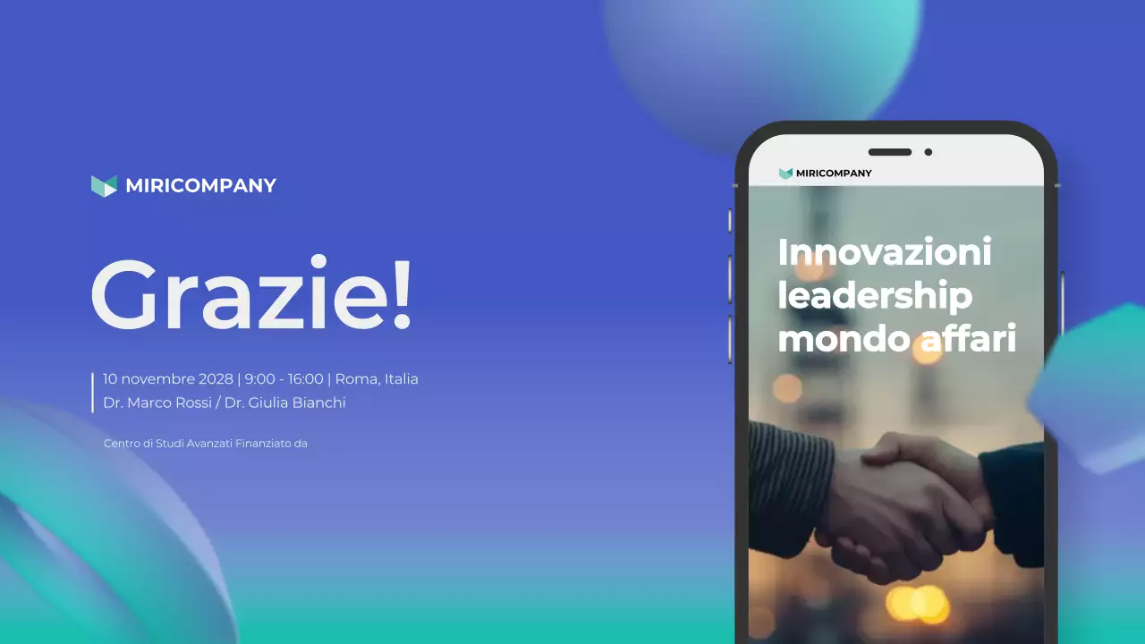 annuncio commerciale blu moderno