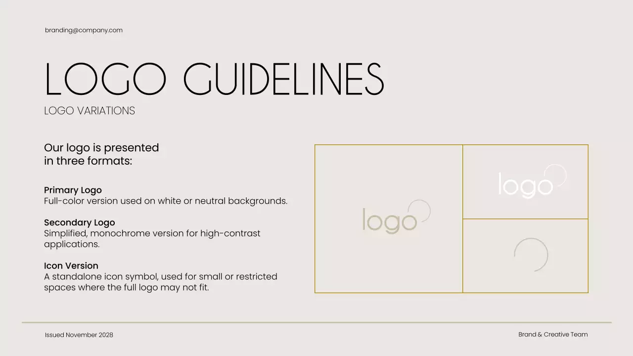 Beige Minimal Brand Guide Presentation
