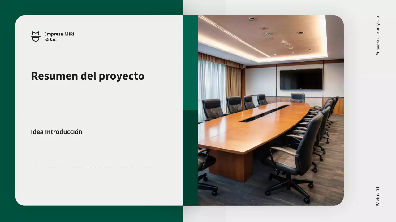 Promoción de propuestas de proyectos empresariales modernos y ecológicos