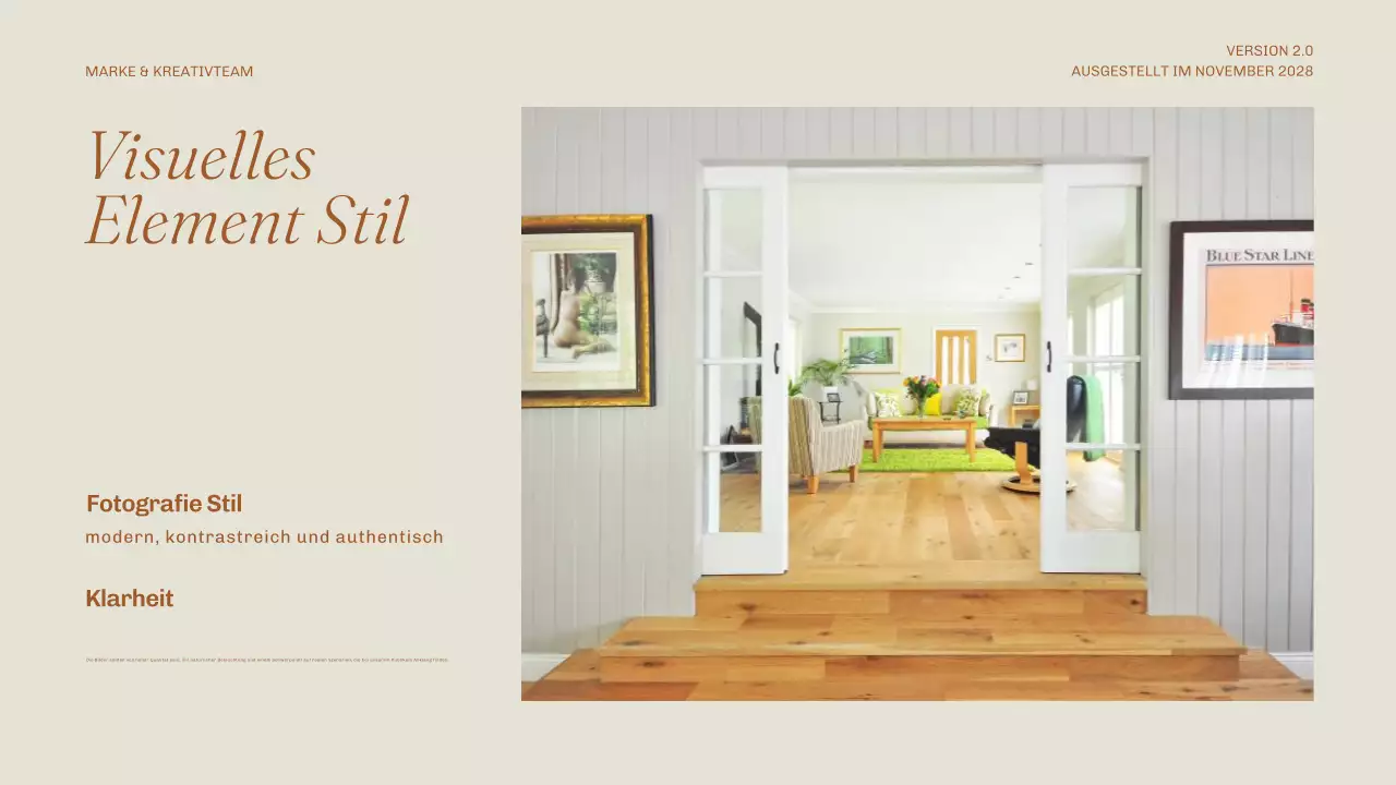 beige minimalistischer Markenleitfaden