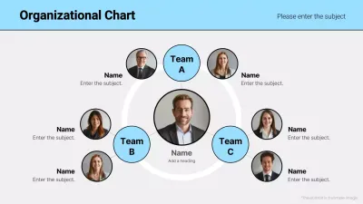 Blue Professional Team Layout Infographic
