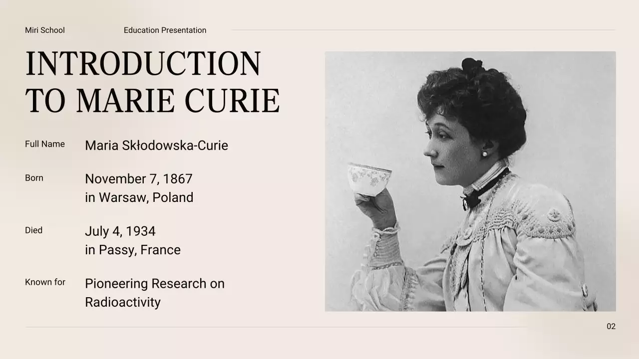 Black Vintage Biography Presentation