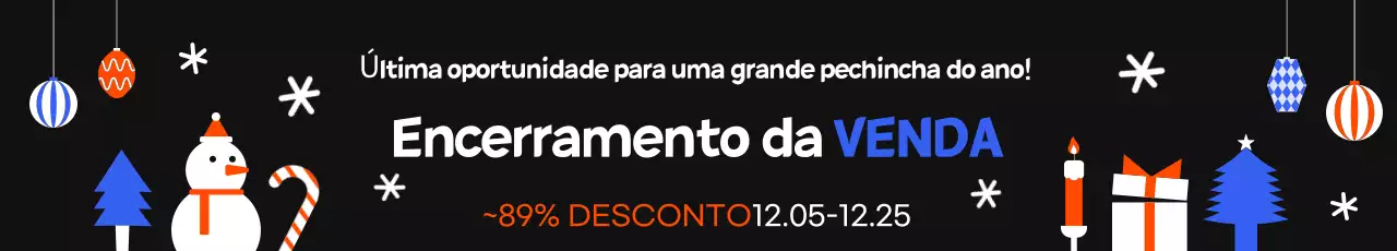 Venda de fim de ano Black Simple