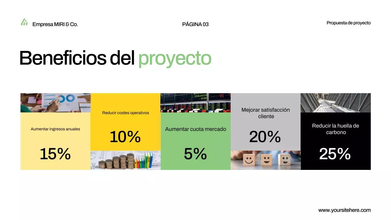 presentación de la propuesta de proyecto green modern