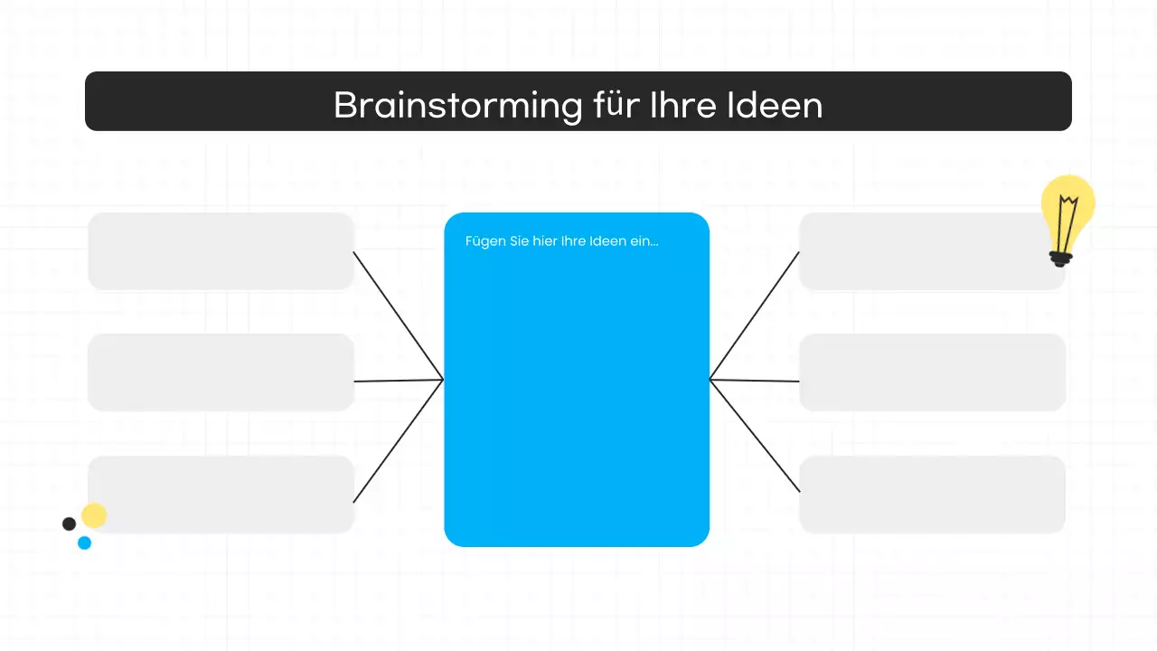 blue modern brainstorming präsentation