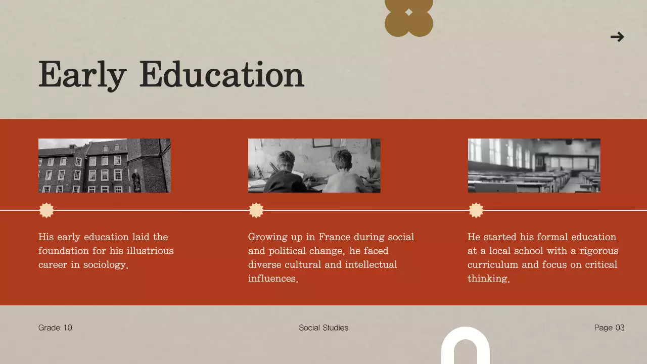 Beige Vintage Biography Presentation