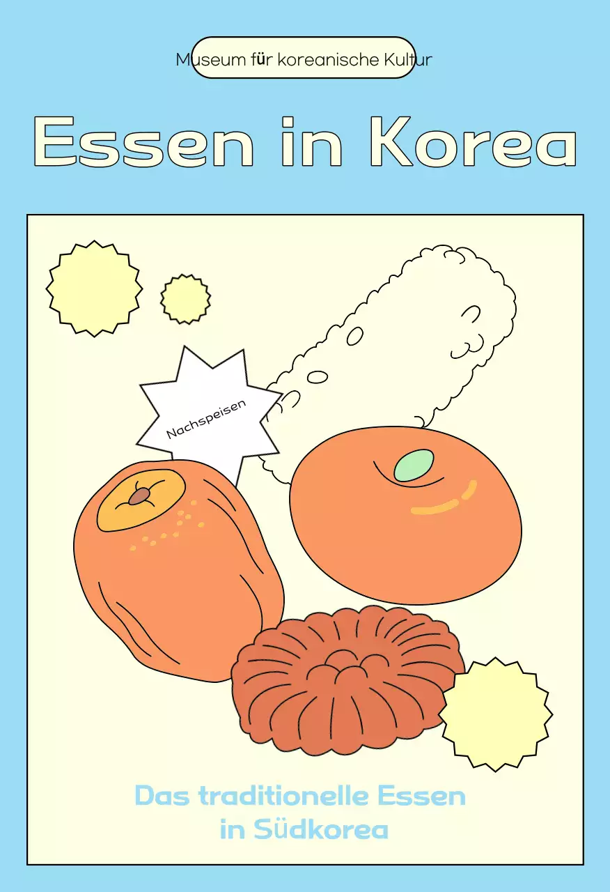 Postkarte Orange traditionelles Essen