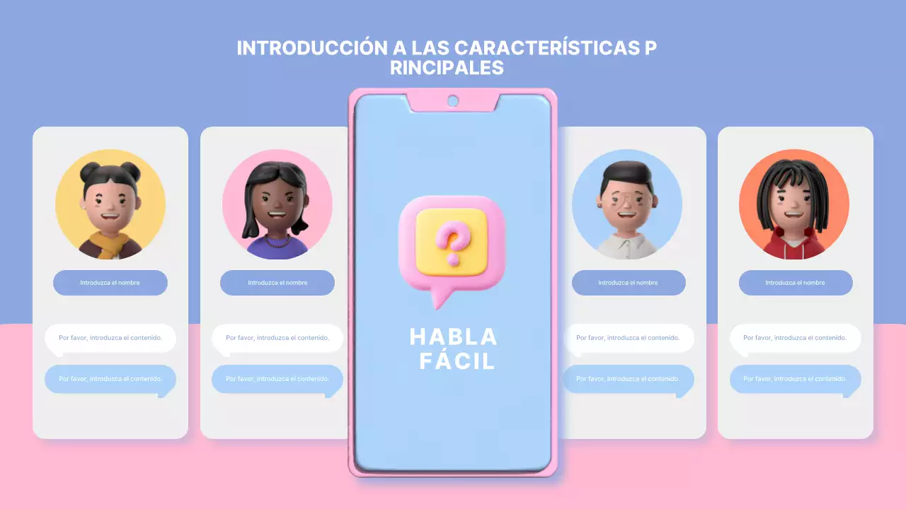 promoción móvil moderno rosa