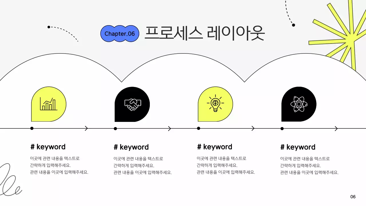흰색의 키치한 비즈니스 기획서