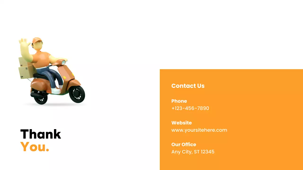 Orange Modern Delivery Presentation