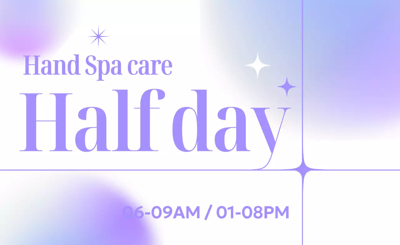 Promosikan kecantikan Anda dengan gradien ungu muda yang cantik