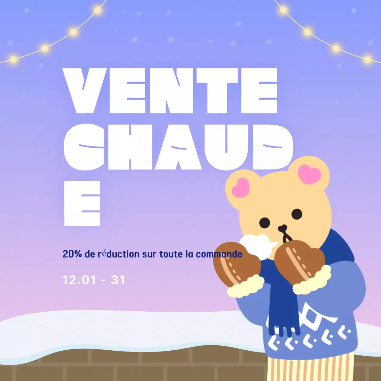 Faites la promotion de vos événements hivernaux en bleu clair