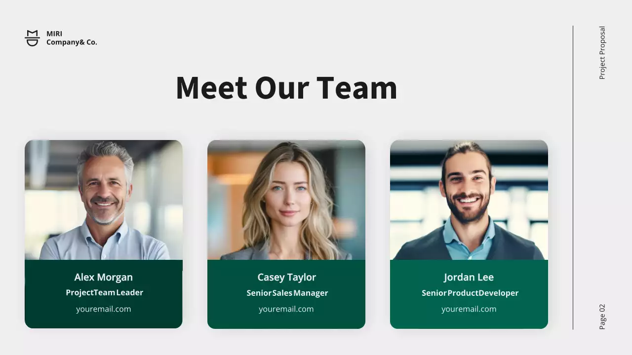 Apresentação do documento de proposta do projeto profissional verde