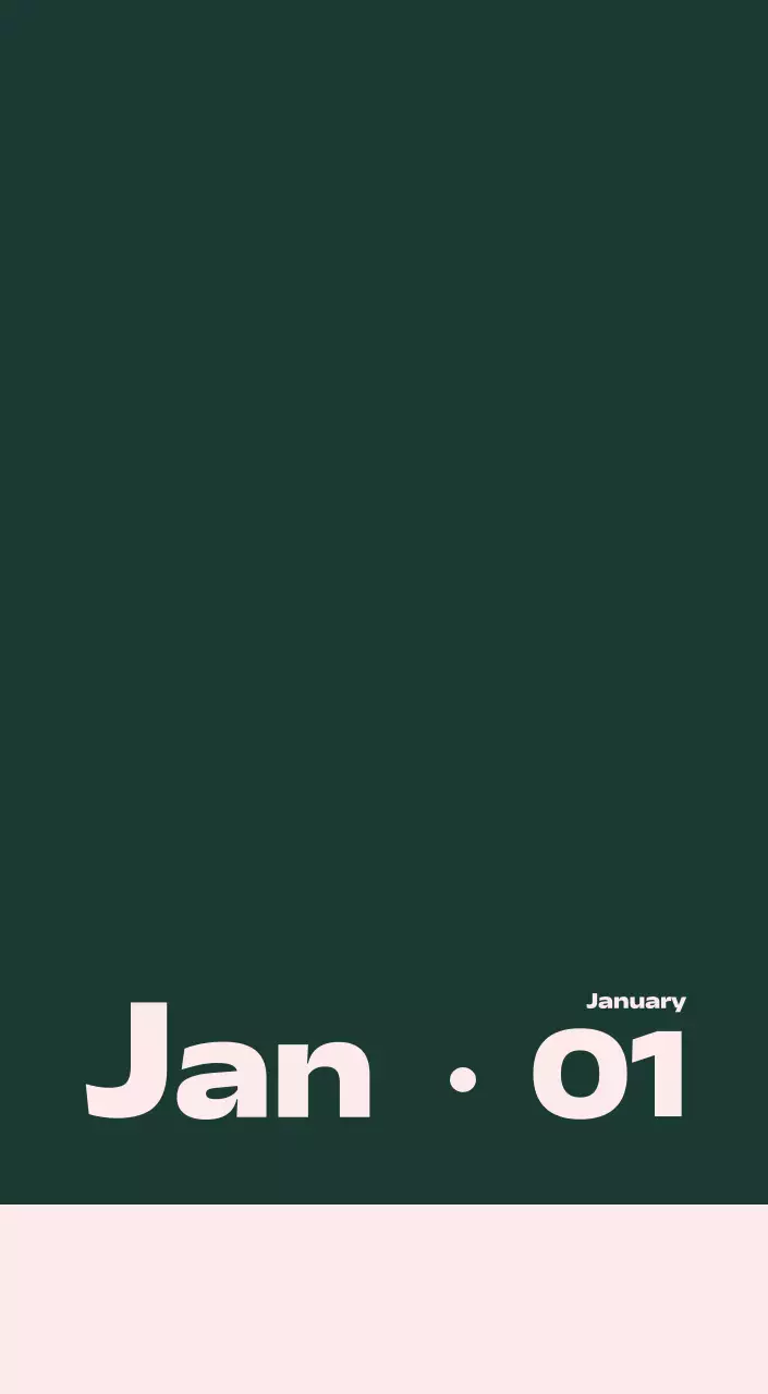 黒と白のスタイリッシュな2025年カレンダー