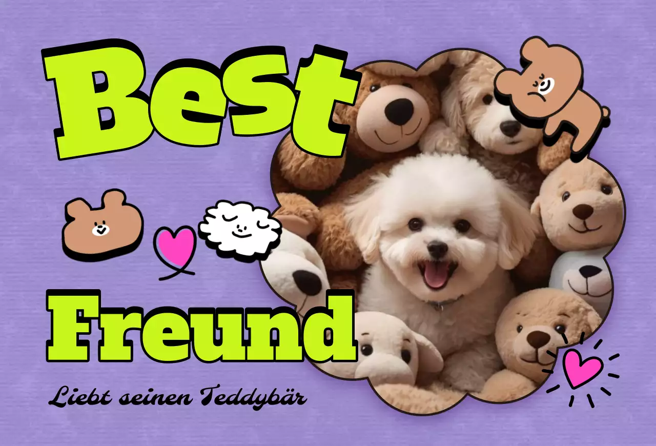 Pop Pet Fotokarte Postkarte