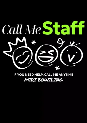 Mempromosikan pengumuman staf dengan ilustrasi yang unik