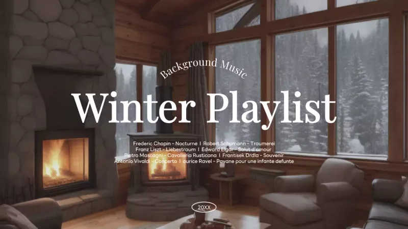 갈색의 겨울 플레이리스 음악 홍보