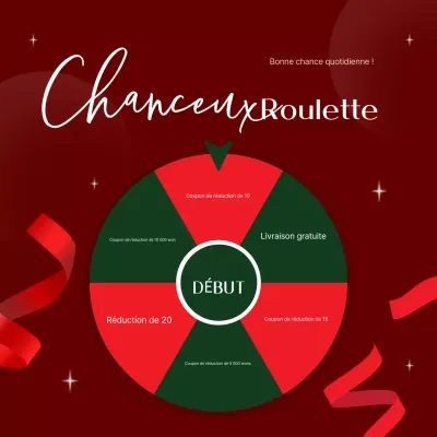 Événement promotionnel moderne rouge