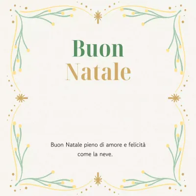 Biglietto di Natale classico beige