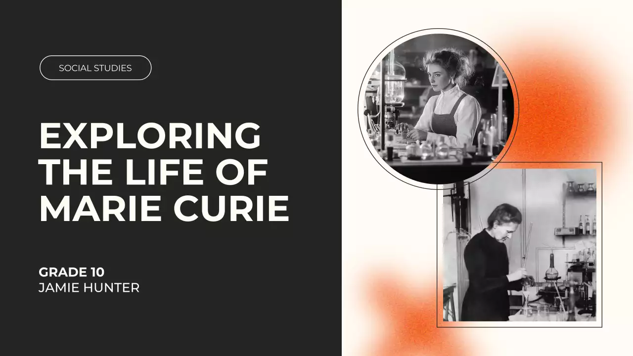 Orange Classic Scientist Lecture Presentation