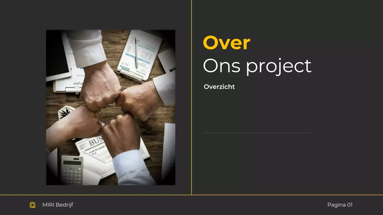 Zwart modern zakenrapport