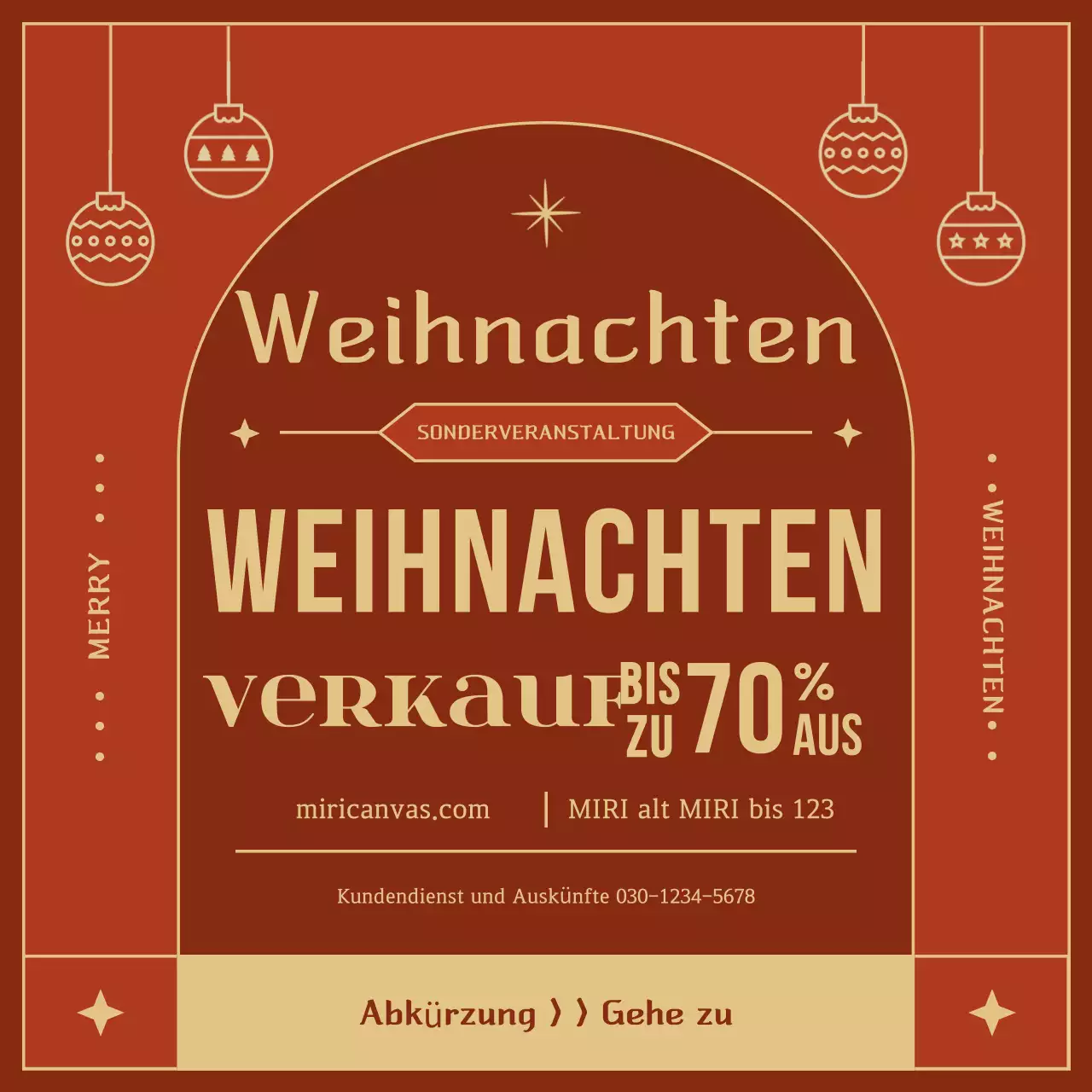 Braune Vintage-Weihnachtswerbung