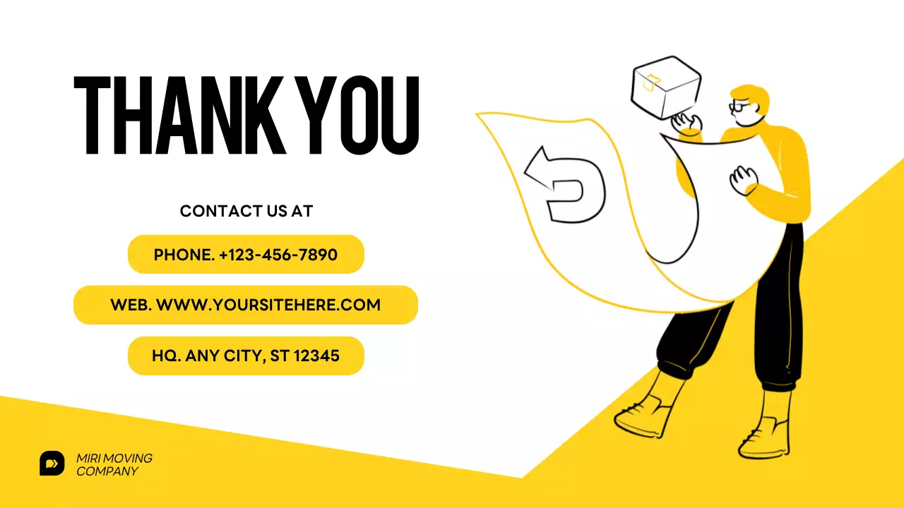 Yellow Modern Moving Promotion Presentation