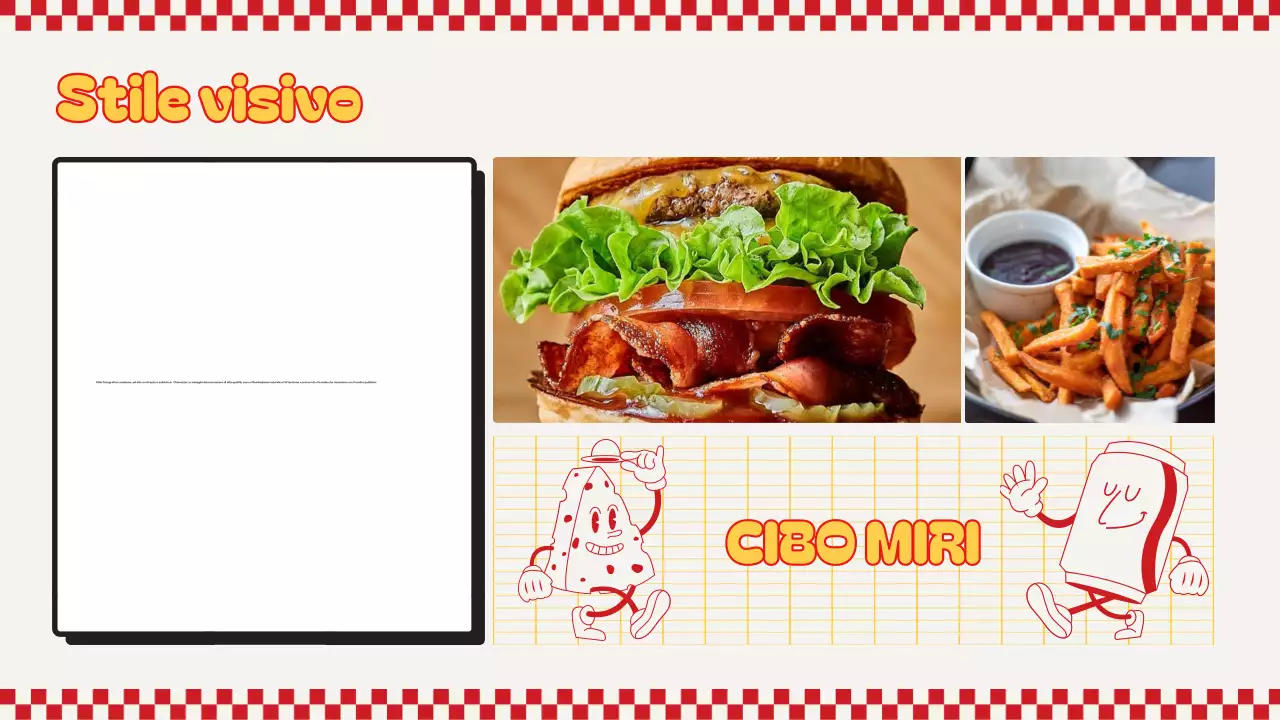 linea guida del marchio red retro