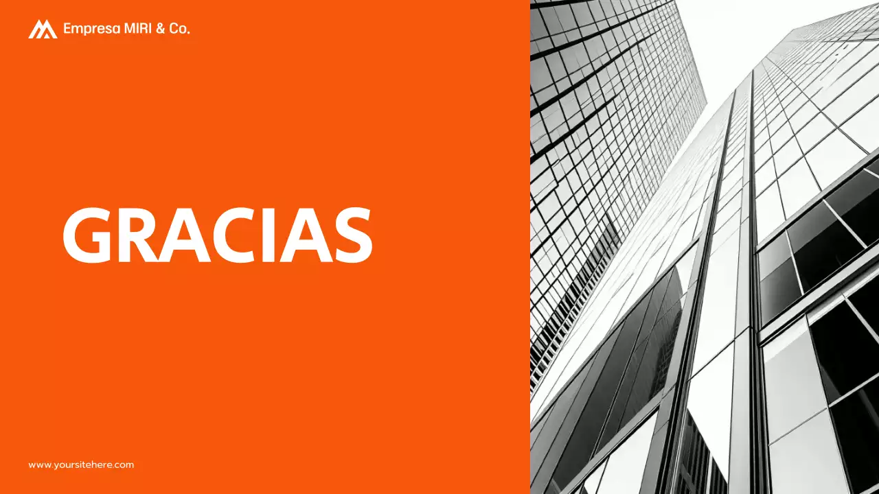 presentación de la propuesta de proyecto orange modern