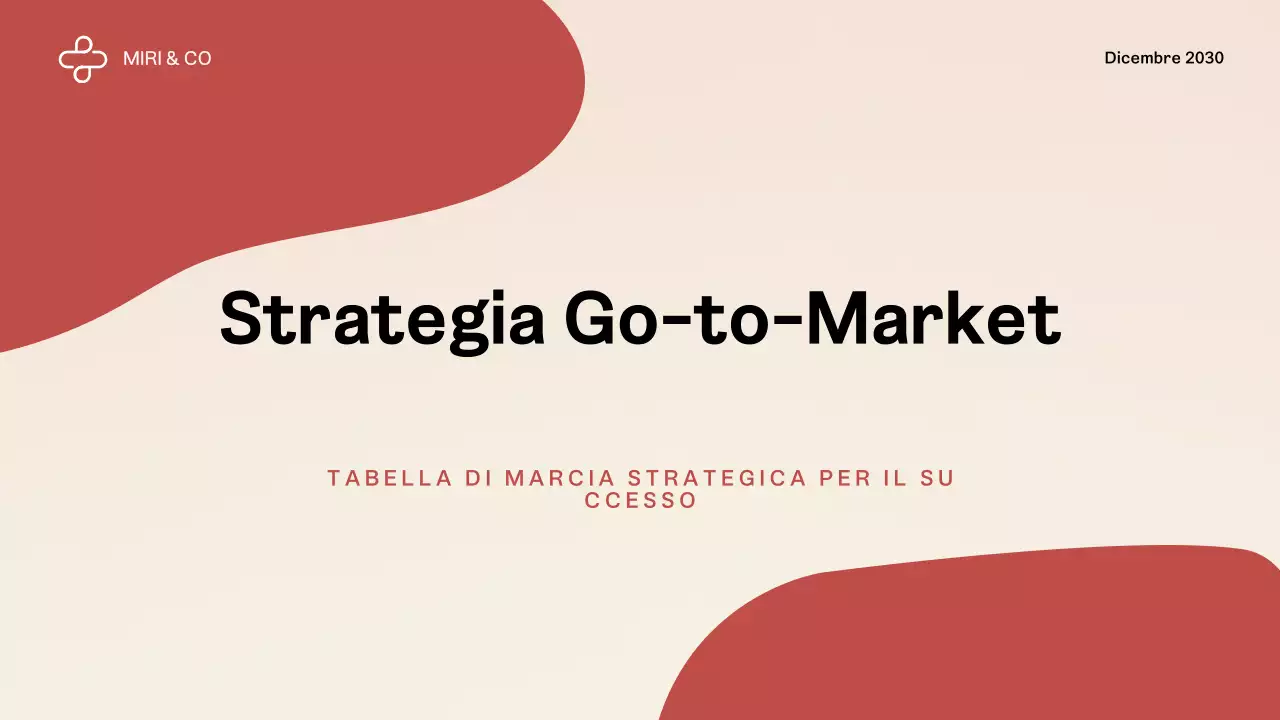 Piano aziendale Red Modern