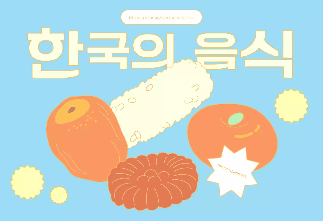 Postkarte Traditionelles koreanisches Essen in Minze