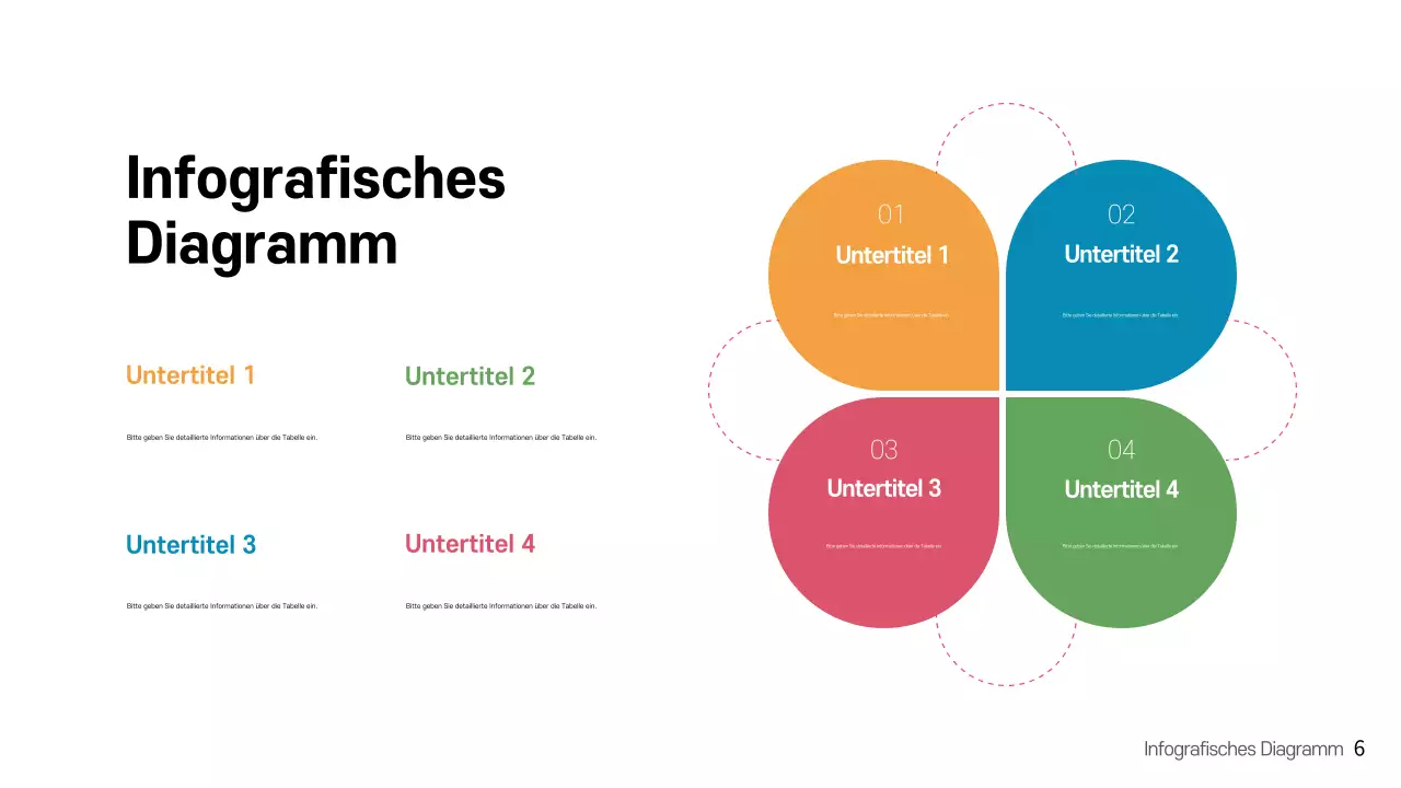 Regenbogen moderne infografische Präsentation Vorlage