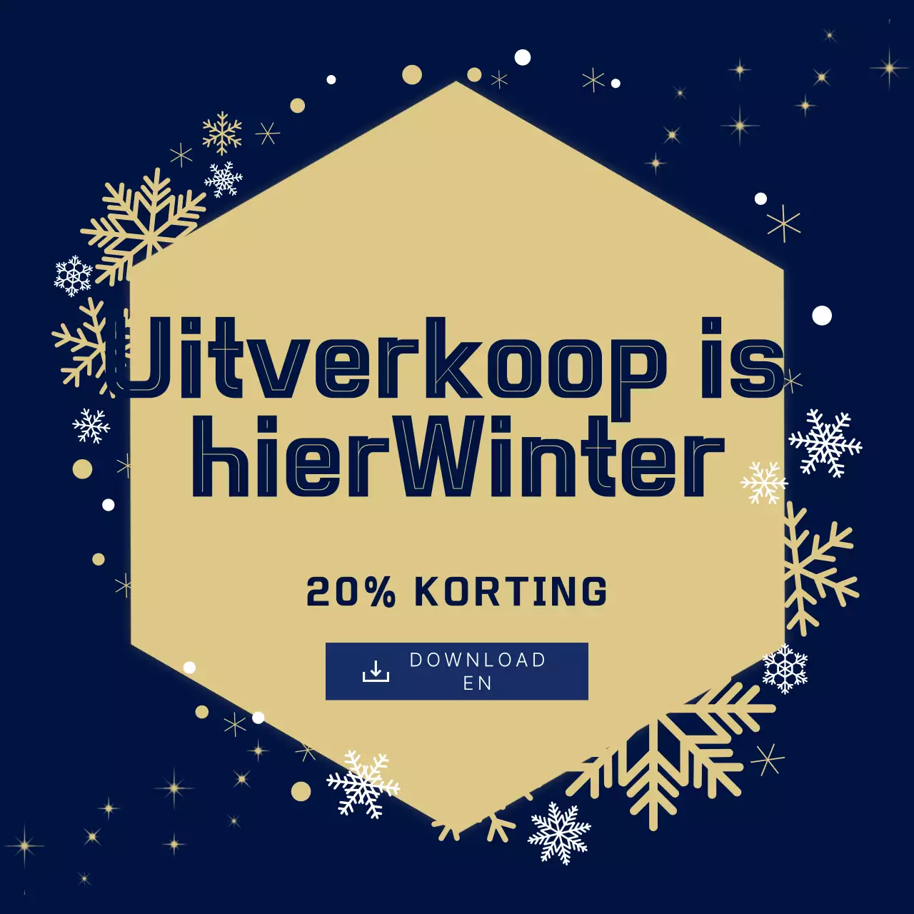 Marineblauwe uitverkoop