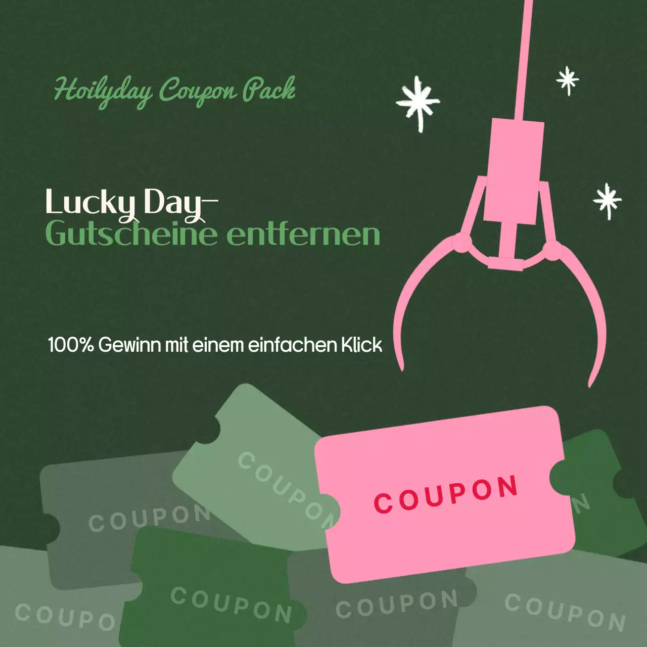 Green Retro Coupon Aktion