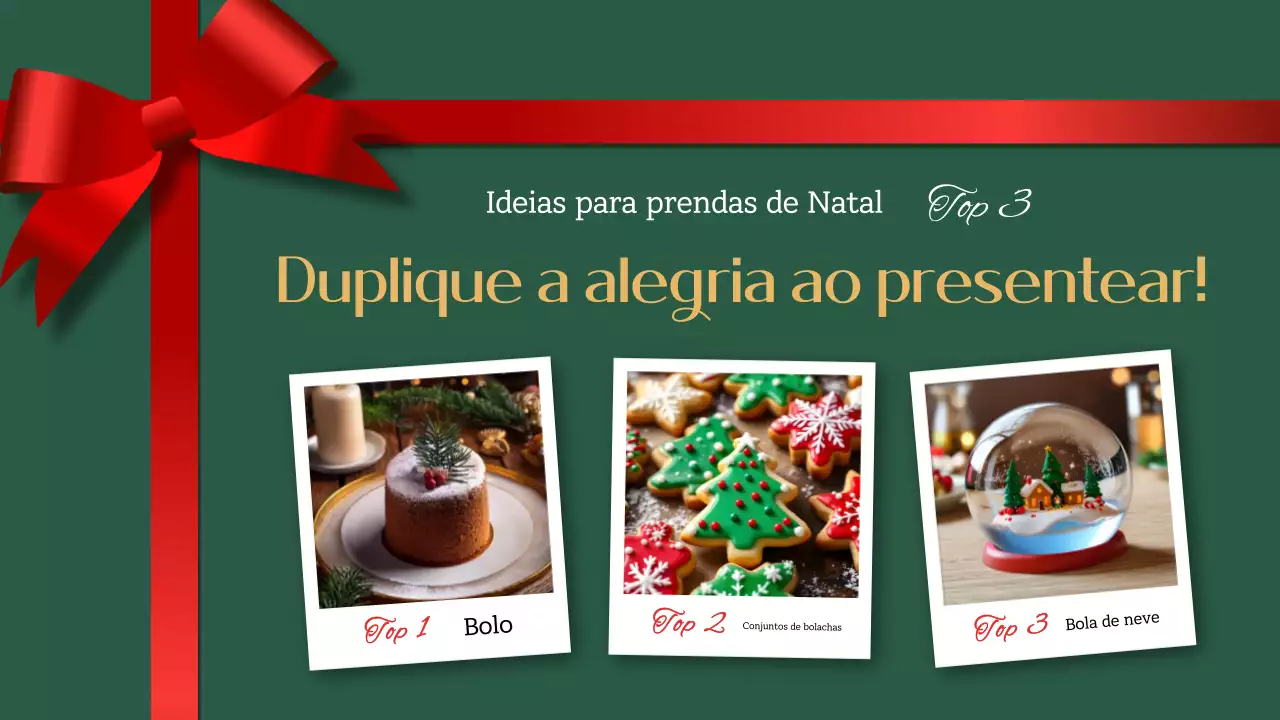 Exposição especial de Natal Green Simple