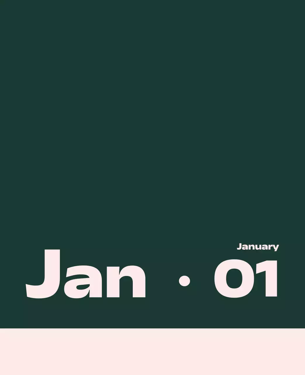 黒と白のモダンな2025年カレンダー