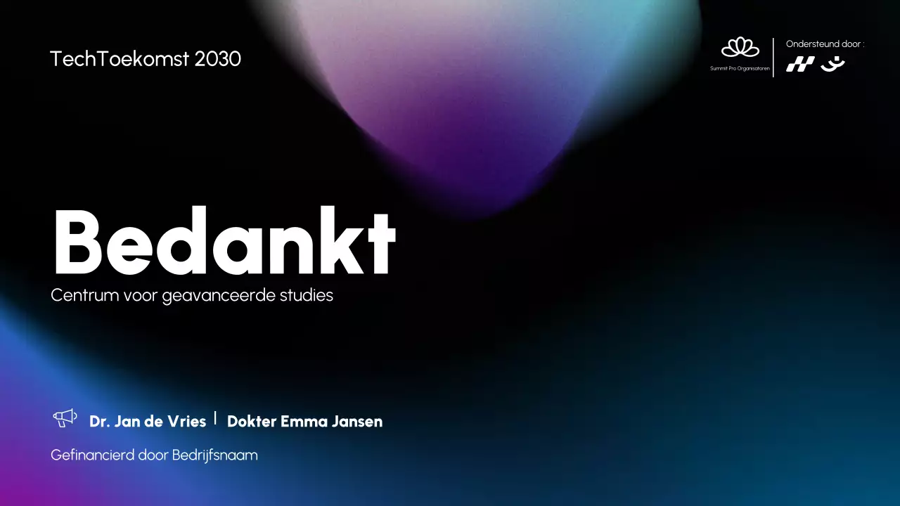 Blue Modern Conferentie Aankondiging