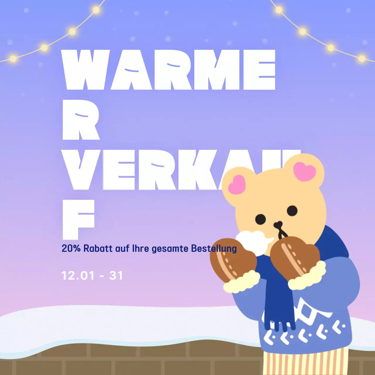 Bewerben Sie Ihre Winterveranstaltungen in Hellblau