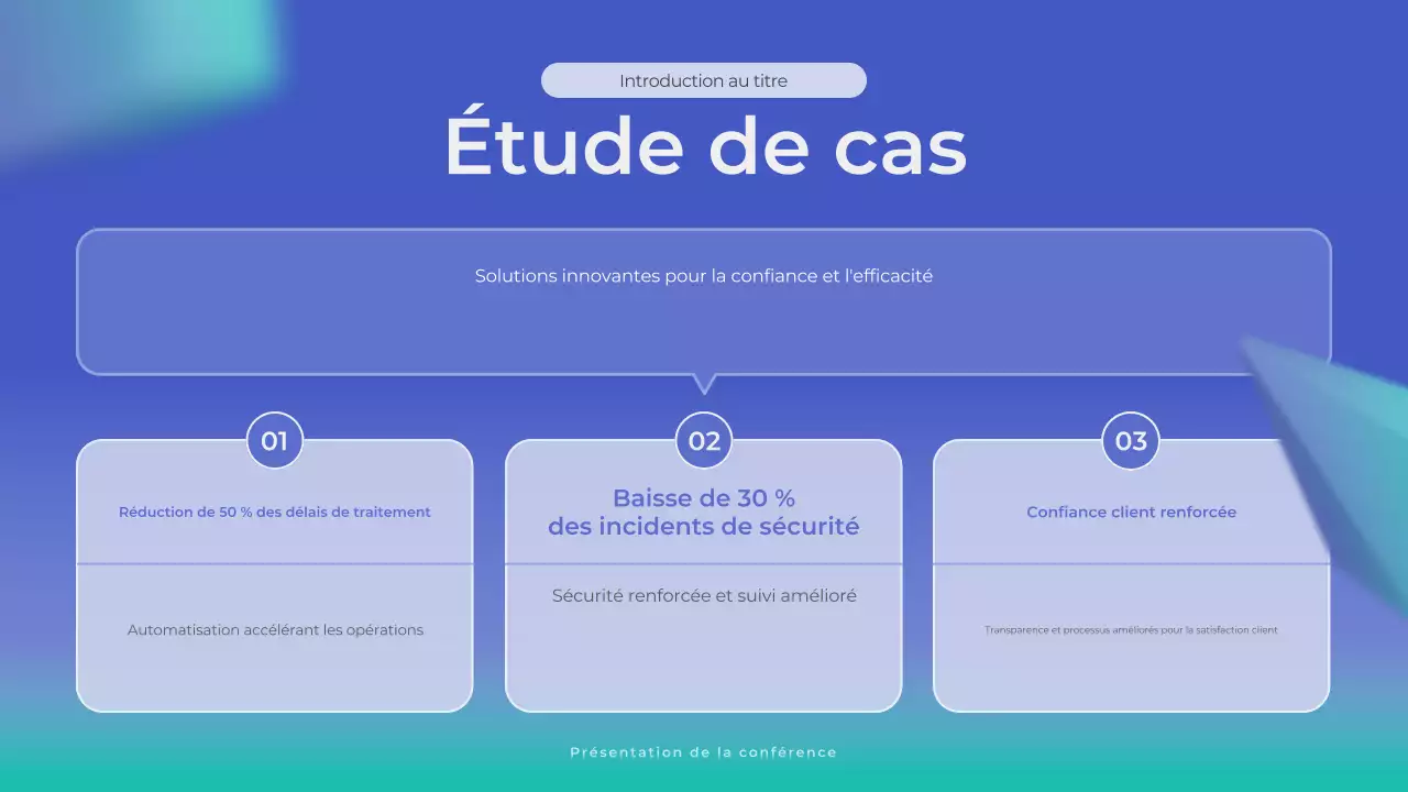 annonce d'entreprise moderne bleue