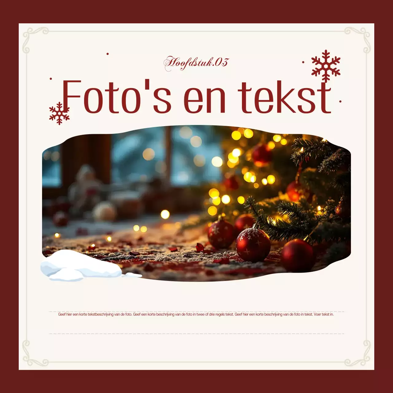 Promoot een chic kerstevenement in beige