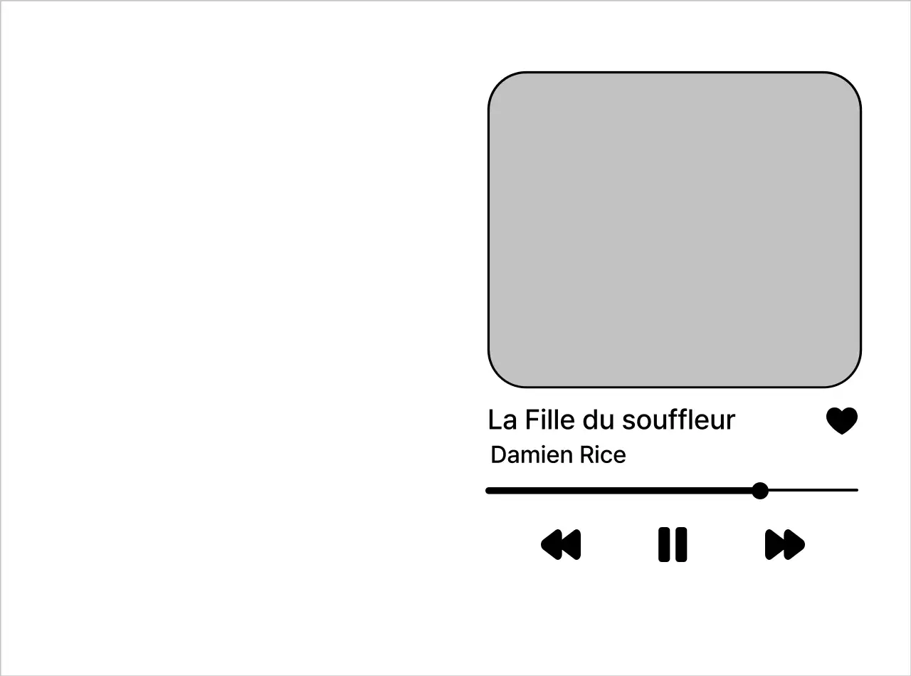 Lecteur de musique minimaliste