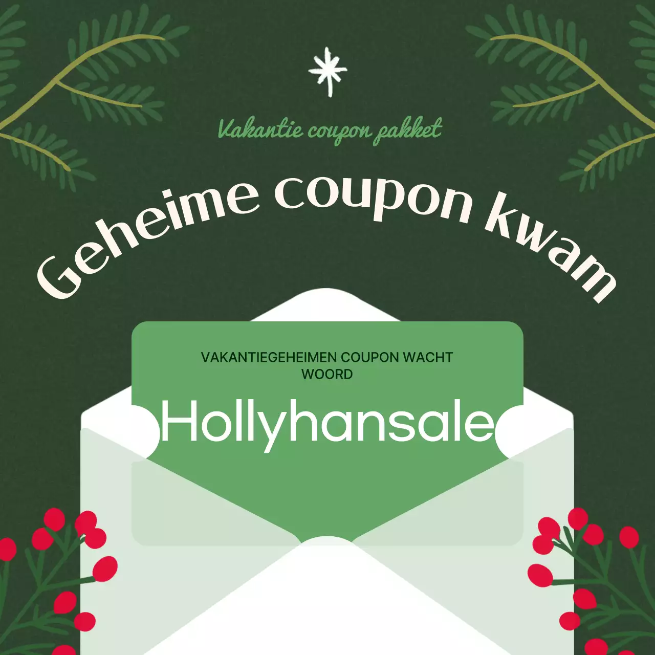 Green Retro Coupon Promotie